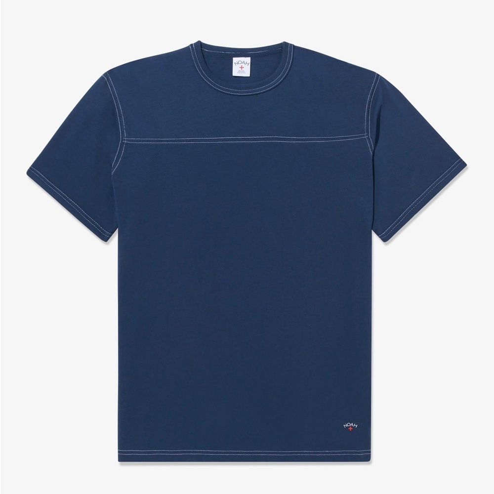 Noah NYC Football T-shirt in Navy Size Mens Large